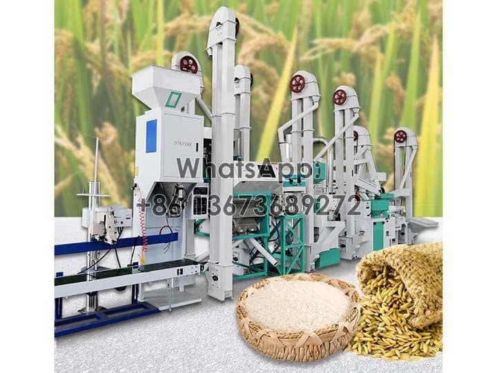 15tpd rice mill production line