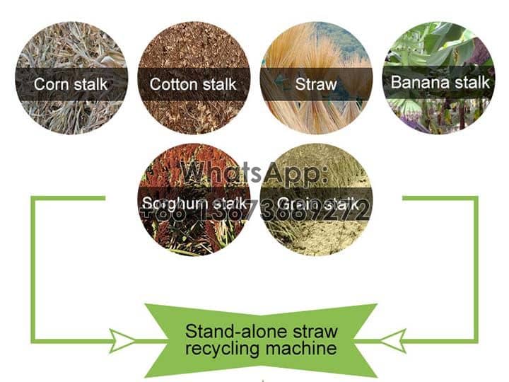 Applications-straw crushing and recycling machine