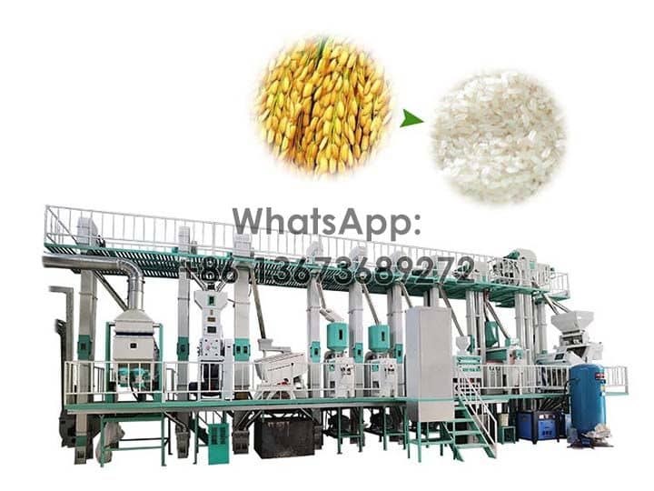 30tpd rice mill production line