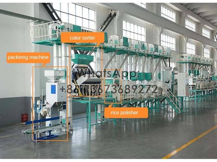 60tpd complete rice mill production line