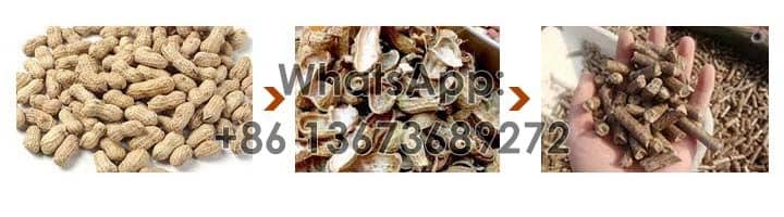 Groundnut-peanut shells-pellet as fuel