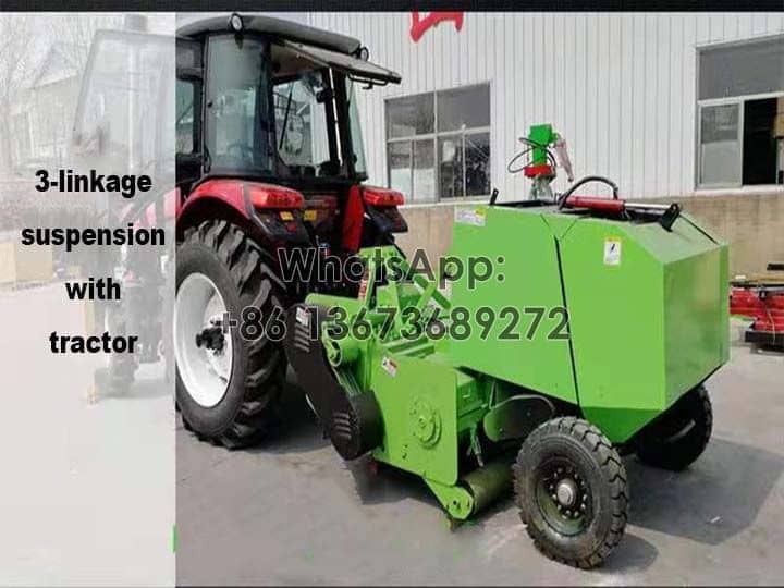 3-linkage suspension with the tractor-self propelled baler