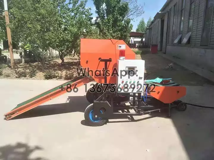Silage baler and wrapper machine